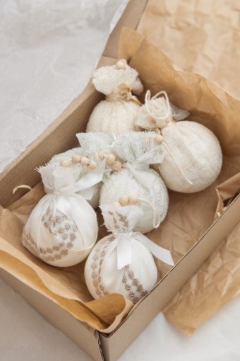 Набір новорічних іграшок "Ніжність"