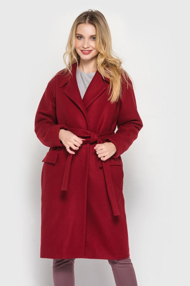 Пальто зимове червоне