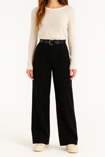 Штани-палаццо чорного кольору
