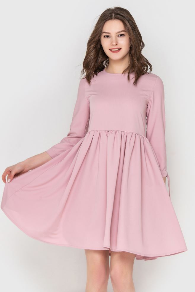 Сукня вільного крою світло-рожева