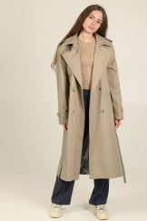 Iconic Trench: тренч кольору хакі з італійського котону