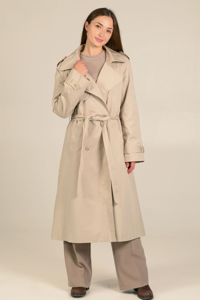 Iconic Trench: тренч бежевого кольору з італійського котону
