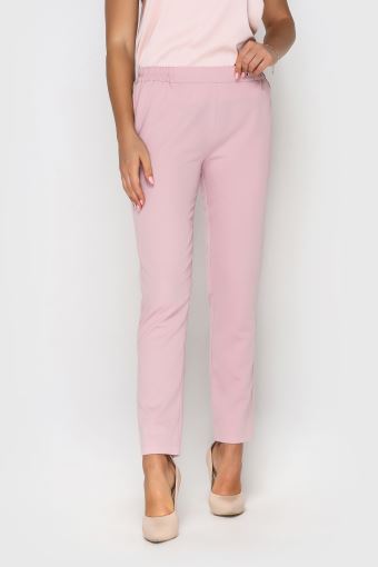 Штани світло-рожеві спорт на резинці
