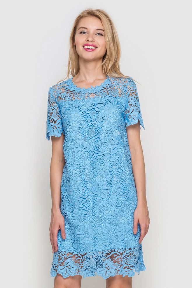 Сукня голуба з мережива