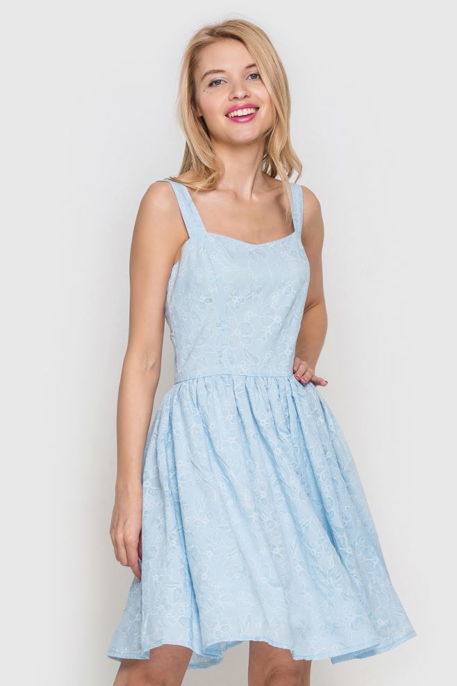 Сукня міні голуба